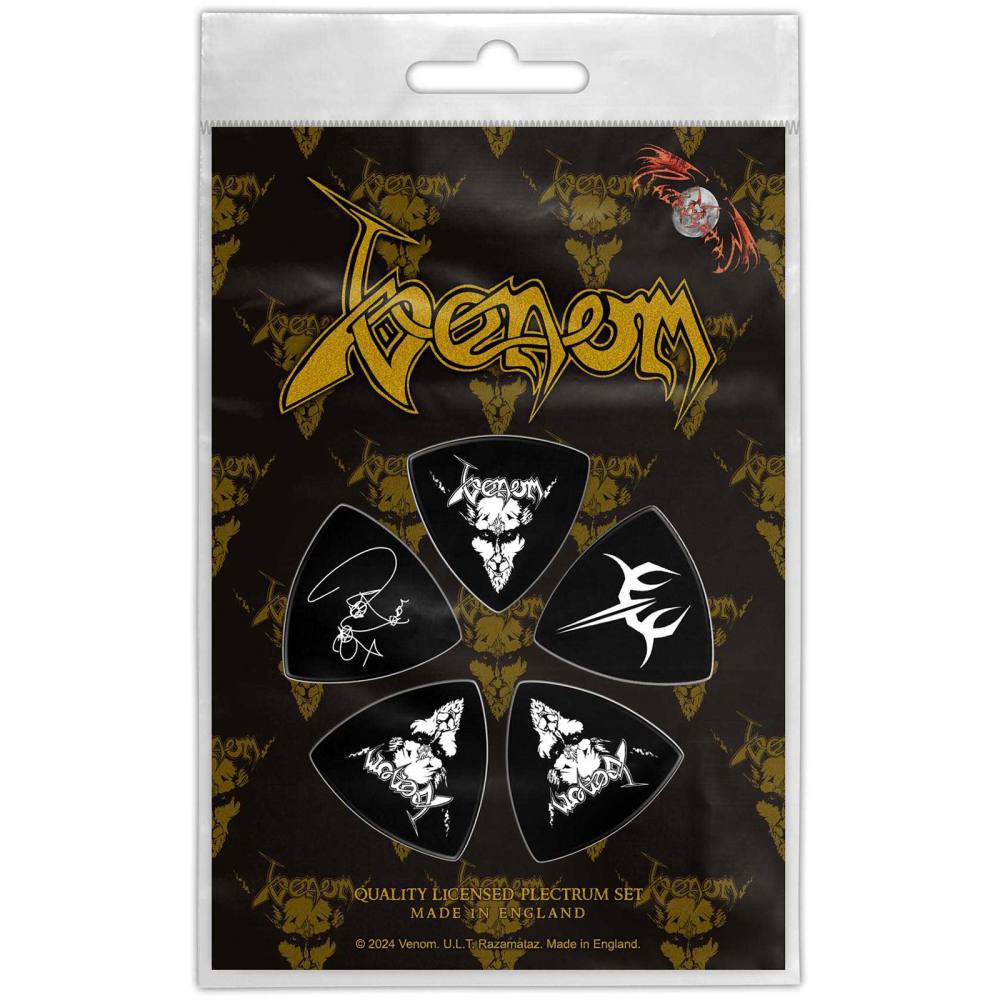 Venom - Black Metal Plektrum - Schwarz/Weiß